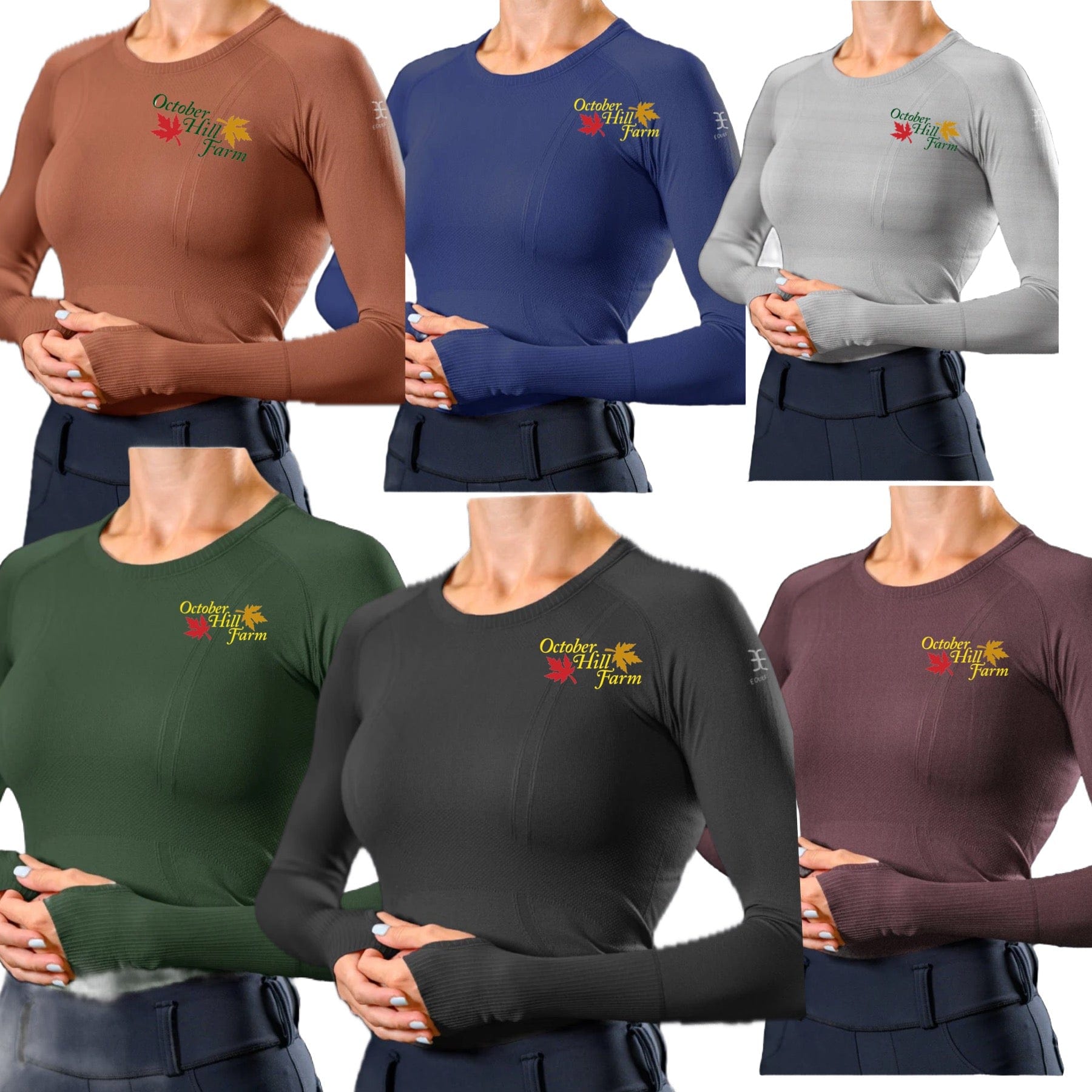 Equestrian Team Apparel October Hill Farm Tech Shirt equestrian team apparel online tack store mobile tack store custom farm apparel custom show stable clothing equestrian lifestyle horse show clothing riding clothes horses equestrian tack store