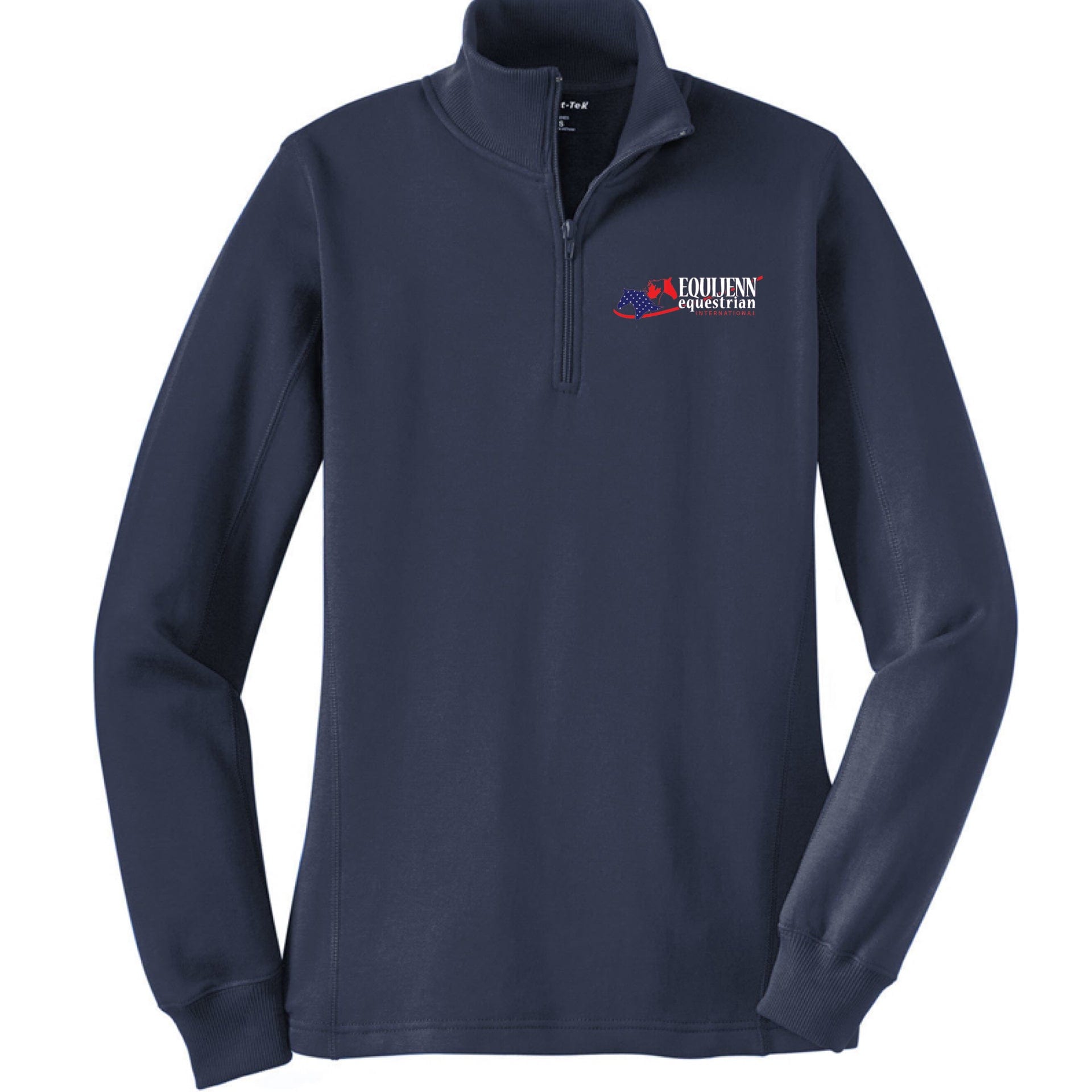 Equestrian Team Apparel Navy / XS / Ladies Equijenn Equestrian International - 1/4 Zip Sweatshirt equestrian team apparel online tack store mobile tack store custom farm apparel custom show stable clothing equestrian lifestyle horse show clothing riding clothes Equijenn Equestrian International - 1/4 Zip Sweatshirt horses equestrian tack store