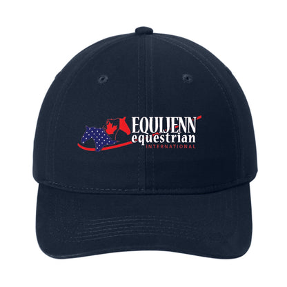 Equestrian Team Apparel Navy Equijenn Equestrian International - Baseball Cap equestrian team apparel online tack store mobile tack store custom farm apparel custom show stable clothing equestrian lifestyle horse show clothing riding clothes Equijenn Equestrian International - Baseball Cap horses equestrian tack store