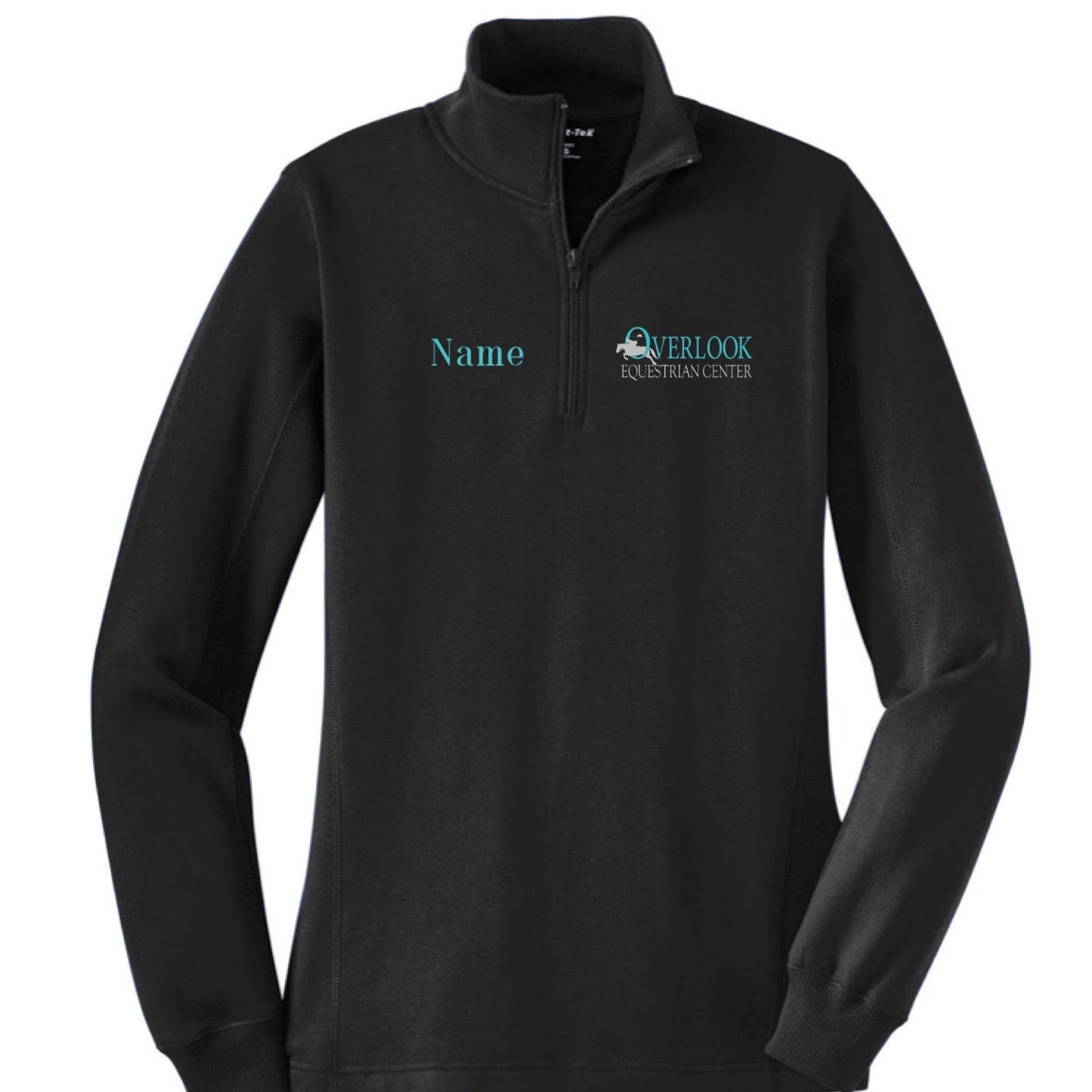 Equestrian Team Apparel Overlook Equestrian Center 1/4 Zip Pull Over equestrian team apparel online tack store mobile tack store custom farm apparel custom show stable clothing equestrian lifestyle horse show clothing riding clothes horses equestrian tack store