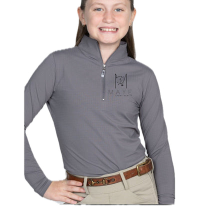 Equestrian Team Apparel Maye Sport Horses - Youth Sun Shirt equestrian team apparel online tack store mobile tack store custom farm apparel custom show stable clothing equestrian lifestyle horse show clothing riding clothes Maye Sport Horses - Youth Sun Shirt horses equestrian tack store