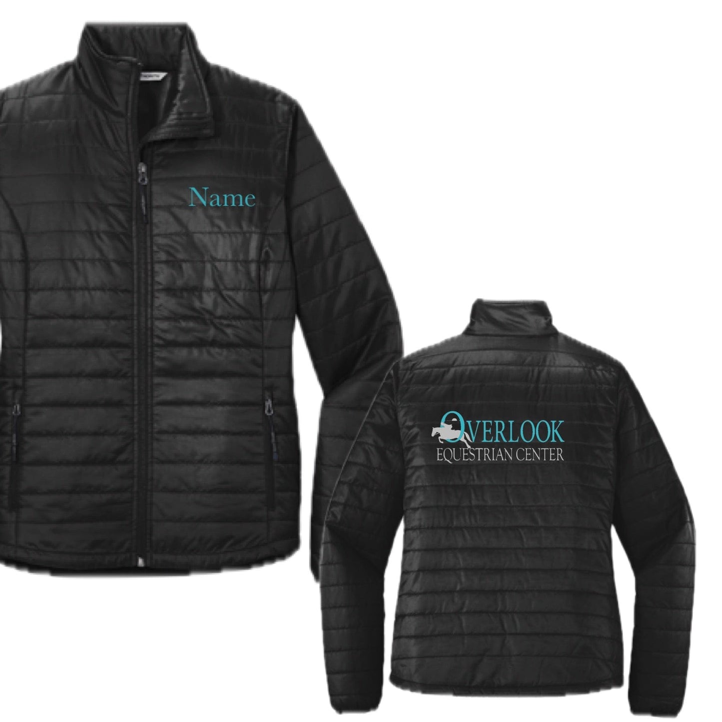 Equestrian Team Apparel Overlook Equestrian Center Puffy Jacket equestrian team apparel online tack store mobile tack store custom farm apparel custom show stable clothing equestrian lifestyle horse show clothing riding clothes horses equestrian tack store