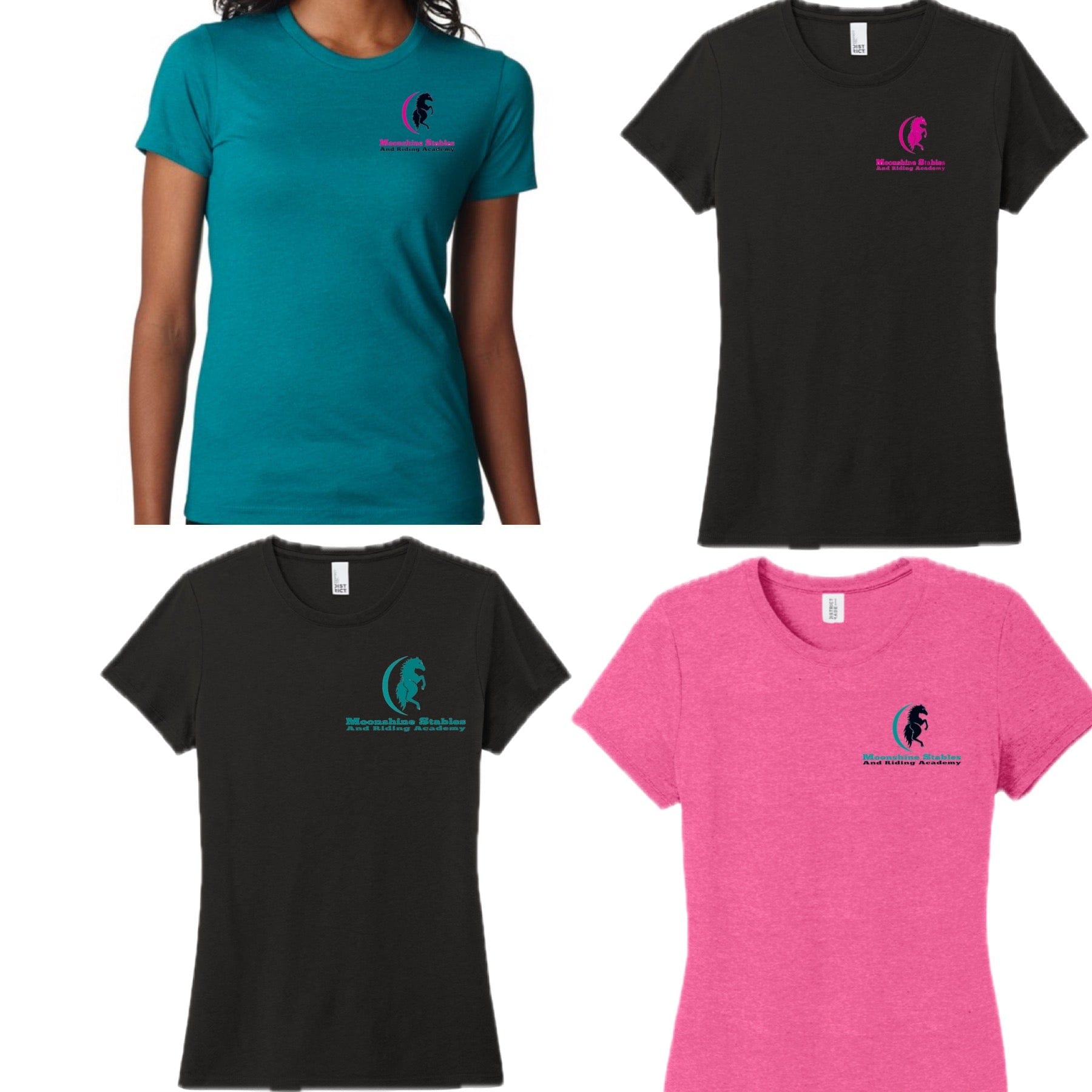 Equestrian Team Apparel Moonshine Stables Tee Shirt equestrian team apparel online tack store mobile tack store custom farm apparel custom show stable clothing equestrian lifestyle horse show clothing riding clothes horses equestrian tack store