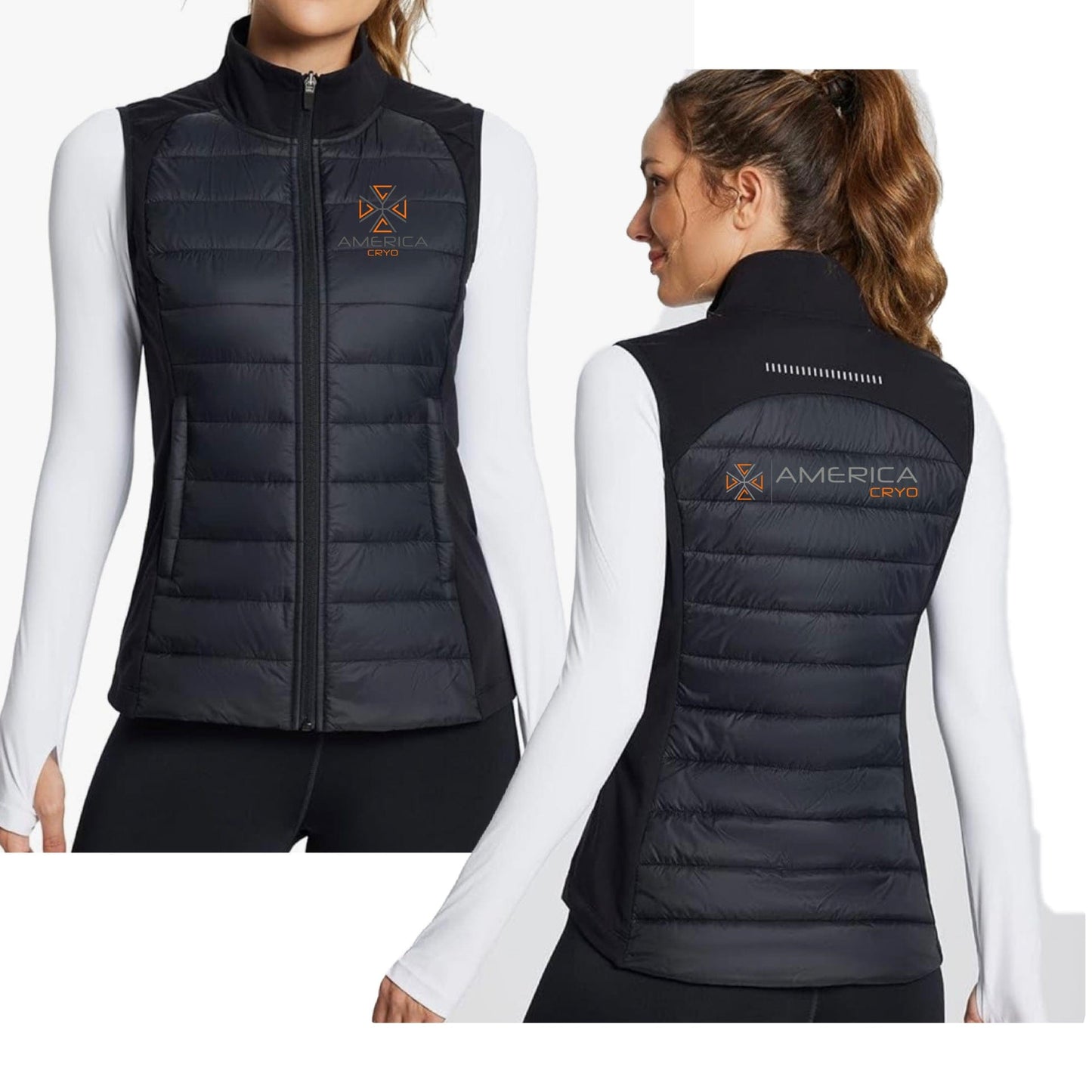 Equestrian Team Apparel XS America Cryo - Hybrid Puffy Vest equestrian team apparel online tack store mobile tack store custom farm apparel custom show stable clothing equestrian lifestyle horse show clothing riding clothes America Cryo - Hybrid Puffy Vest horses equestrian tack store