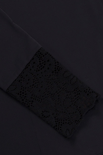 Hannah Childs top Hannah Childs- Farrah Lace Turtleneck Training Top equestrian team apparel online tack store mobile tack store custom farm apparel custom show stable clothing equestrian lifestyle horse show clothing riding clothes Hannah Childs- Farrah Lace Turtleneck Training Top horses equestrian tack store