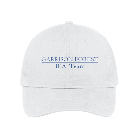 Equestrian Team Apparel Custom Team Hats White Garrison Forest IEA - Baseball Cap equestrian team apparel online tack store mobile tack store custom farm apparel custom show stable clothing equestrian lifestyle horse show clothing riding clothes Garrison Forest IEA - Baseball Cap horses equestrian tack store