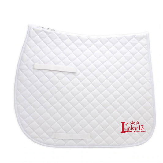 Equestrian Team Apparel Lucky 13 Sport Horses - Dressage Saddle Pad equestrian team apparel online tack store mobile tack store custom farm apparel custom show stable clothing equestrian lifestyle horse show clothing riding clothes Lucky 13 Sport Horses - Dressage Saddle Pad horses equestrian tack store