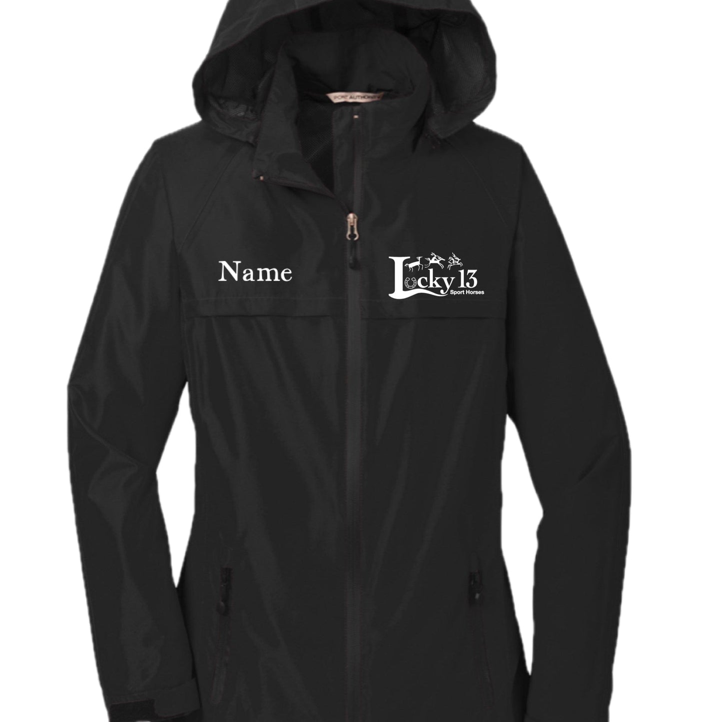 Equestrian Team Apparel Lucky 13 Sport Horses - Raincoat equestrian team apparel online tack store mobile tack store custom farm apparel custom show stable clothing equestrian lifestyle horse show clothing riding clothes Lucky 13 Sport Horses - Raincoat horses equestrian tack store