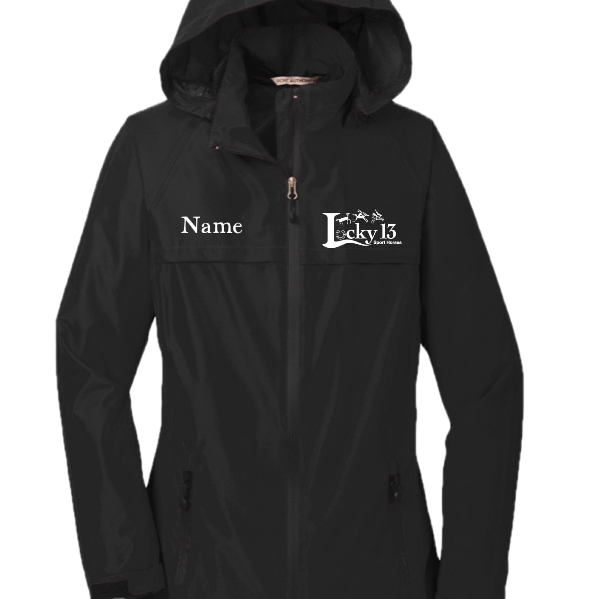 Equestrian Team Apparel Lucky 13 Sport Horses - Raincoat equestrian team apparel online tack store mobile tack store custom farm apparel custom show stable clothing equestrian lifestyle horse show clothing riding clothes Lucky 13 Sport Horses - Raincoat horses equestrian tack store