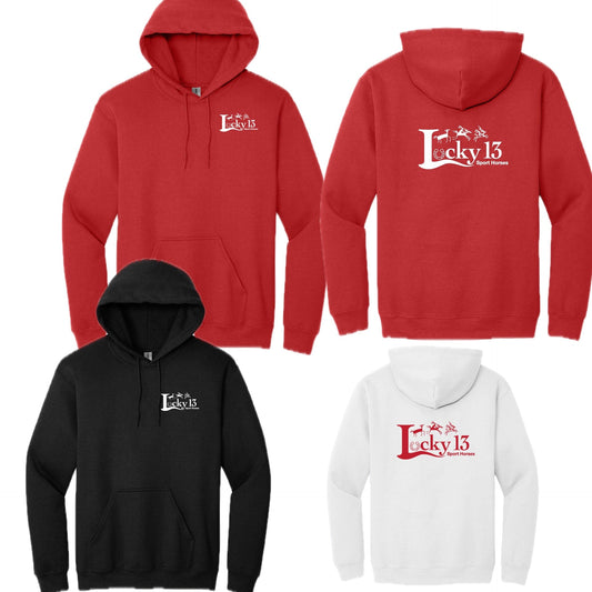 Equestrian Team Apparel Lucky 13 Sport Horses - Hoodie equestrian team apparel online tack store mobile tack store custom farm apparel custom show stable clothing equestrian lifestyle horse show clothing riding clothes Lucky 13 Sport Horses - Hoodie horses equestrian tack store