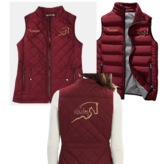 Equestrian Team Apparel Five Star Equestrian Puffy Vest equestrian team apparel online tack store mobile tack store custom farm apparel custom show stable clothing equestrian lifestyle horse show clothing riding clothes horses equestrian tack store