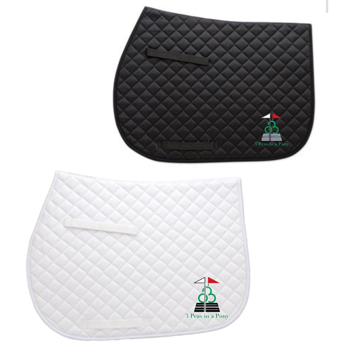 Equestrian Team Apparel 3 Peas in a Pony- Saddle Pad equestrian team apparel online tack store mobile tack store custom farm apparel custom show stable clothing equestrian lifestyle horse show clothing riding clothes horses equestrian tack store