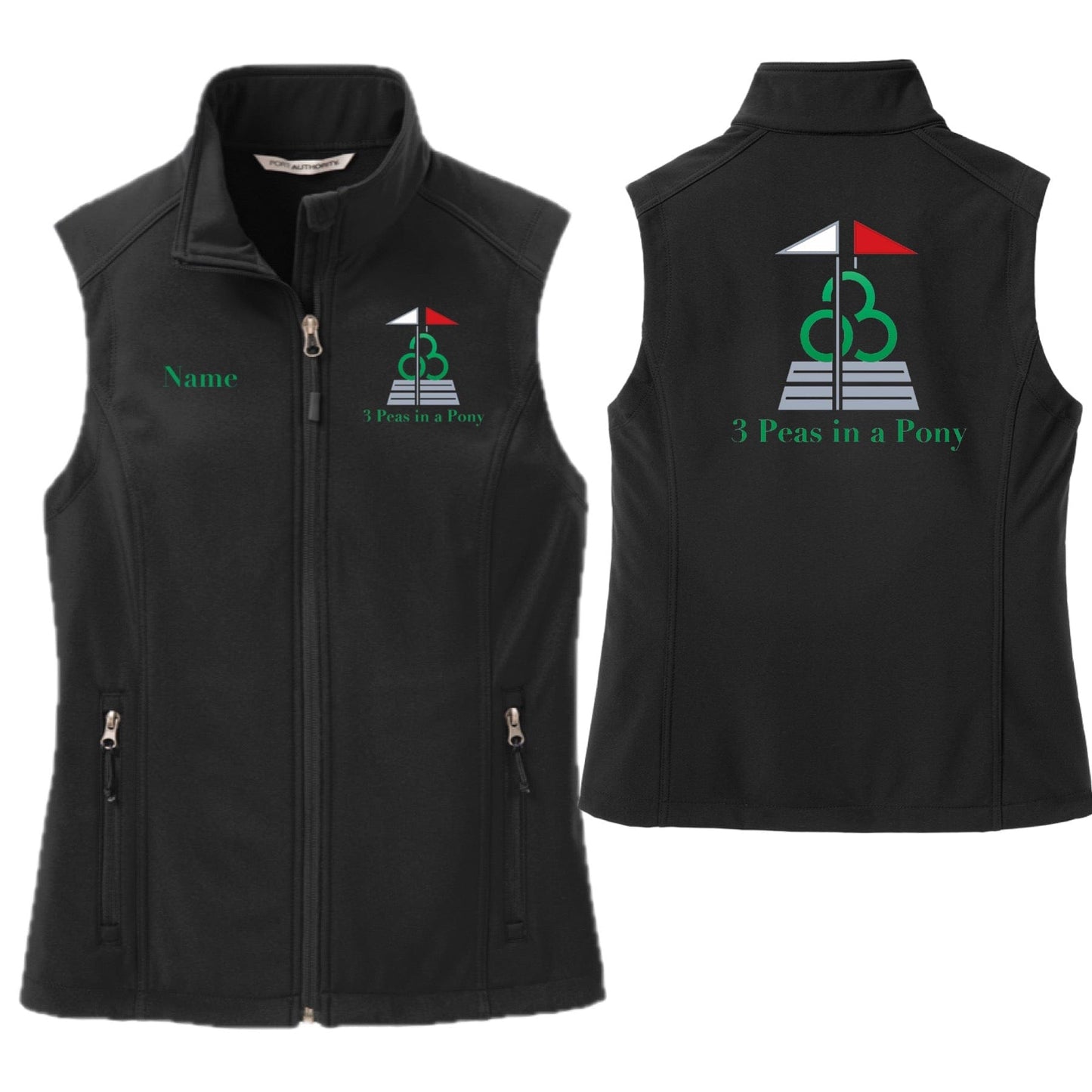 Equestrian Team Apparel 3 Peas in a Pony- Shell Vest equestrian team apparel online tack store mobile tack store custom farm apparel custom show stable clothing equestrian lifestyle horse show clothing riding clothes horses equestrian tack store