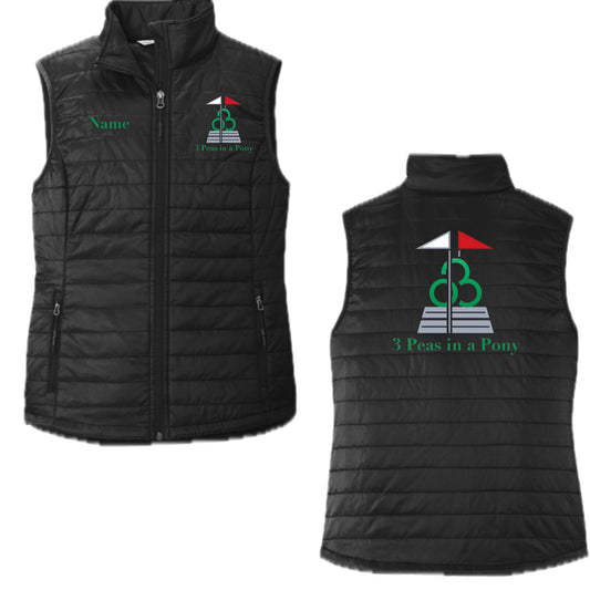 Equestrian Team Apparel 3 Peas in a Pony- Puffy Vest equestrian team apparel online tack store mobile tack store custom farm apparel custom show stable clothing equestrian lifestyle horse show clothing riding clothes horses equestrian tack store