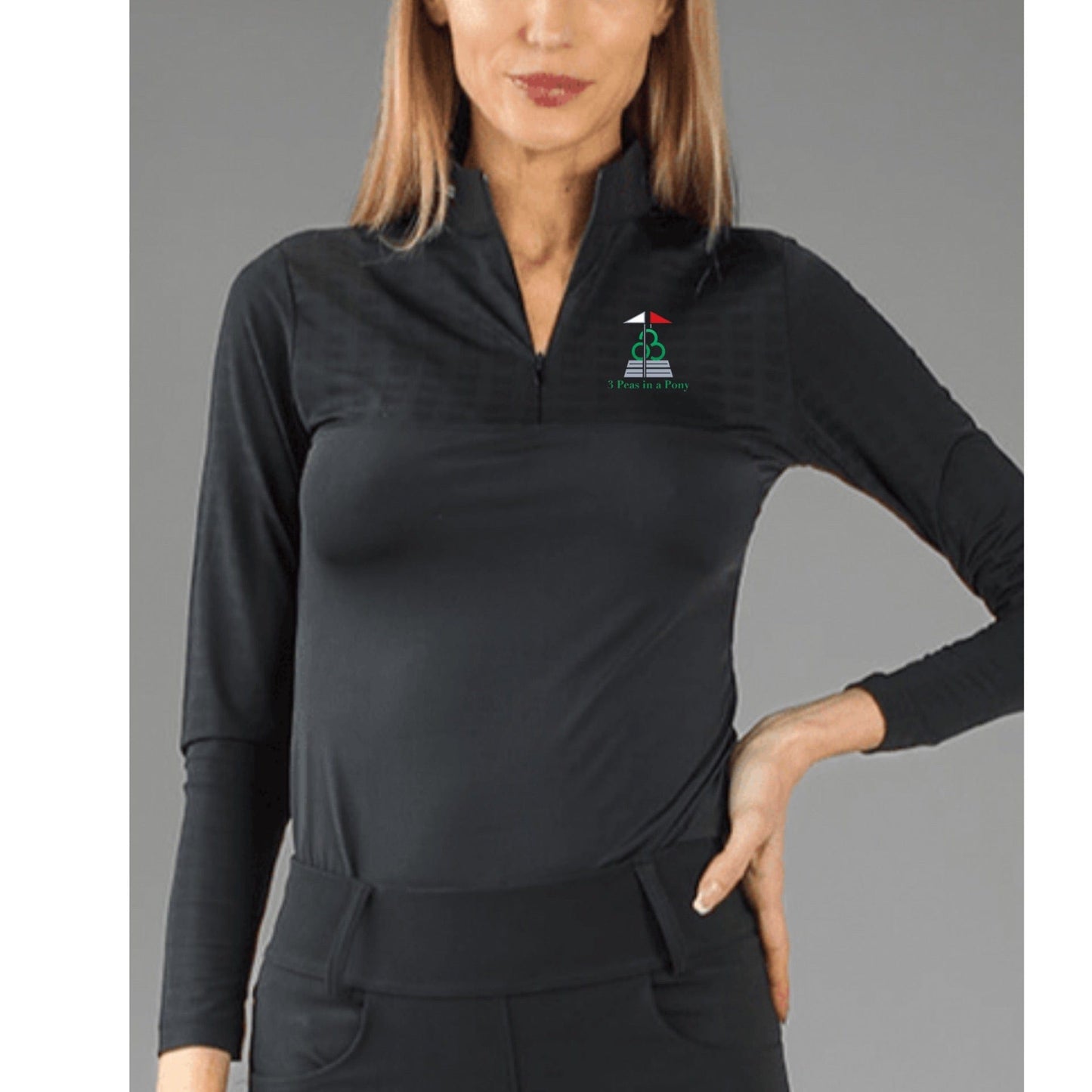 Equestrian Team Apparel 3 Peas in a Pony- Armateq Long Sleeve Shirt equestrian team apparel online tack store mobile tack store custom farm apparel custom show stable clothing equestrian lifestyle horse show clothing riding clothes horses equestrian tack store