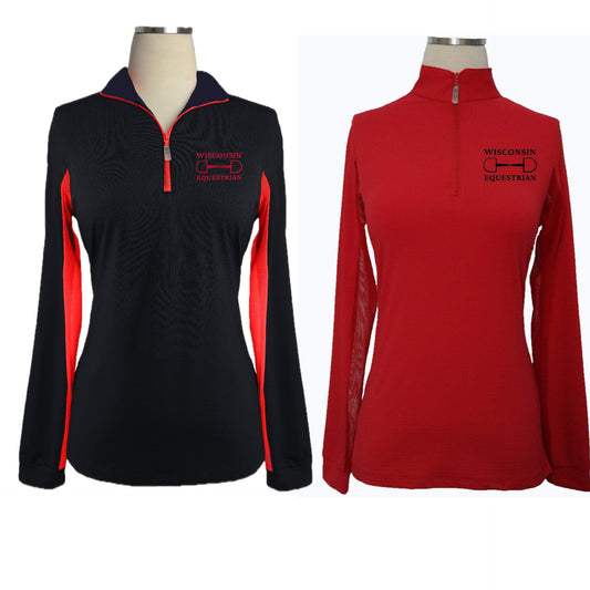 Equestrian Team Apparel Wisconsin Equestrian Ladies Sun Shirt equestrian team apparel online tack store mobile tack store custom farm apparel custom show stable clothing equestrian lifestyle horse show clothing riding clothes Wisconsin Equestrian Ladies Sun Shirt horses equestrian tack store