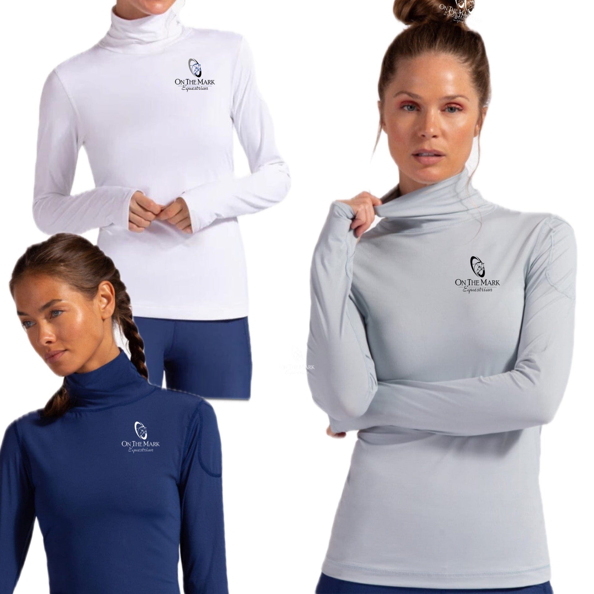 Equestrian Team Apparel On The Mark Equestrian BloqUV Turtleneck equestrian team apparel online tack store mobile tack store custom farm apparel custom show stable clothing equestrian lifestyle horse show clothing riding clothes horses equestrian tack store