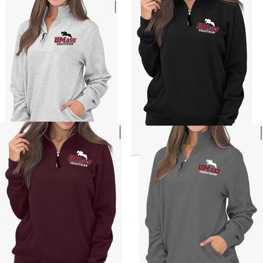 U Mass Equestrian Team 1/4 Zip Pullover