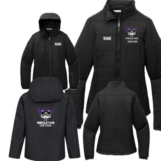 Equestrian Team Apparel Wesleyan Equestrian 3 in 1 Jacket equestrian team apparel online tack store mobile tack store custom farm apparel custom show stable clothing equestrian lifestyle horse show clothing riding clothes Wesleyan Equestrian 3 in 1 Jacket horses equestrian tack store