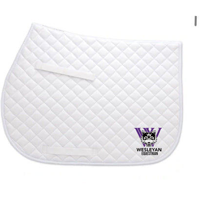 Equestrian Team Apparel Wesleyan Equestrian AP Saddle Pad equestrian team apparel online tack store mobile tack store custom farm apparel custom show stable clothing equestrian lifestyle horse show clothing riding clothes Wesleyan Equestrian AP Saddle Pad horses equestrian tack store