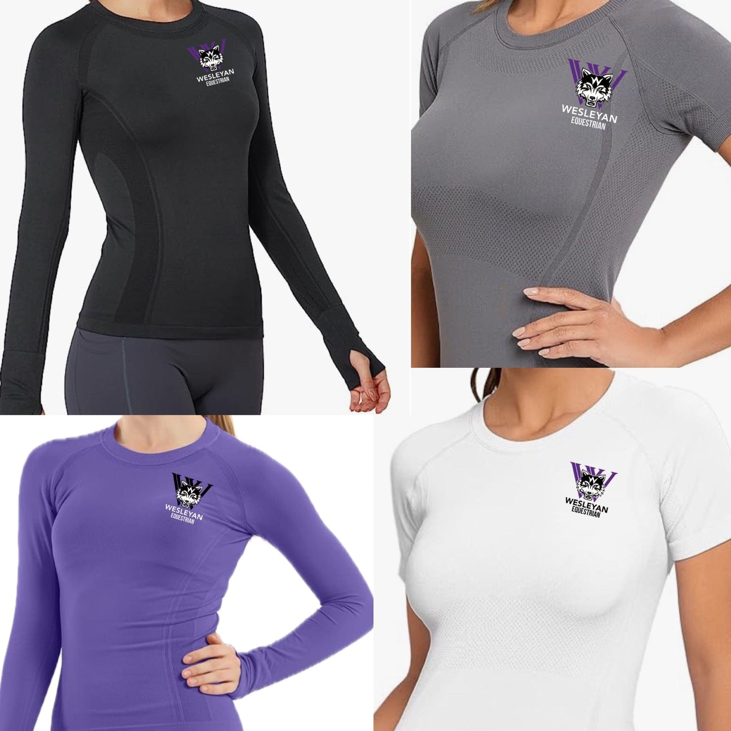 Equestrian Team Apparel Wesleyan Equestrian Tech Shirt equestrian team apparel online tack store mobile tack store custom farm apparel custom show stable clothing equestrian lifestyle horse show clothing riding clothes Wesleyan Equestrian Tech Shirt horses equestrian tack store