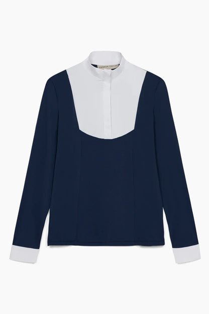 Hannah Childs Show Shirt Dark Navy / XXS Hannah Childs- Luna Show Shirt (Long Sleeve) equestrian team apparel online tack store mobile tack store custom farm apparel custom show stable clothing equestrian lifestyle horse show clothing riding clothes Hannah Childs- Luna Show Shirt (Long Sleeve) horses equestrian tack store