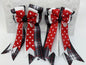 PonyTail Bows 3" Tails PonyTail Bows- Red & White Polka Dots/Plaid equestrian team apparel online tack store mobile tack store custom farm apparel custom show stable clothing equestrian lifestyle horse show clothing riding clothes PonyTail Bows | Equestrian Hair Accessories horses equestrian tack store