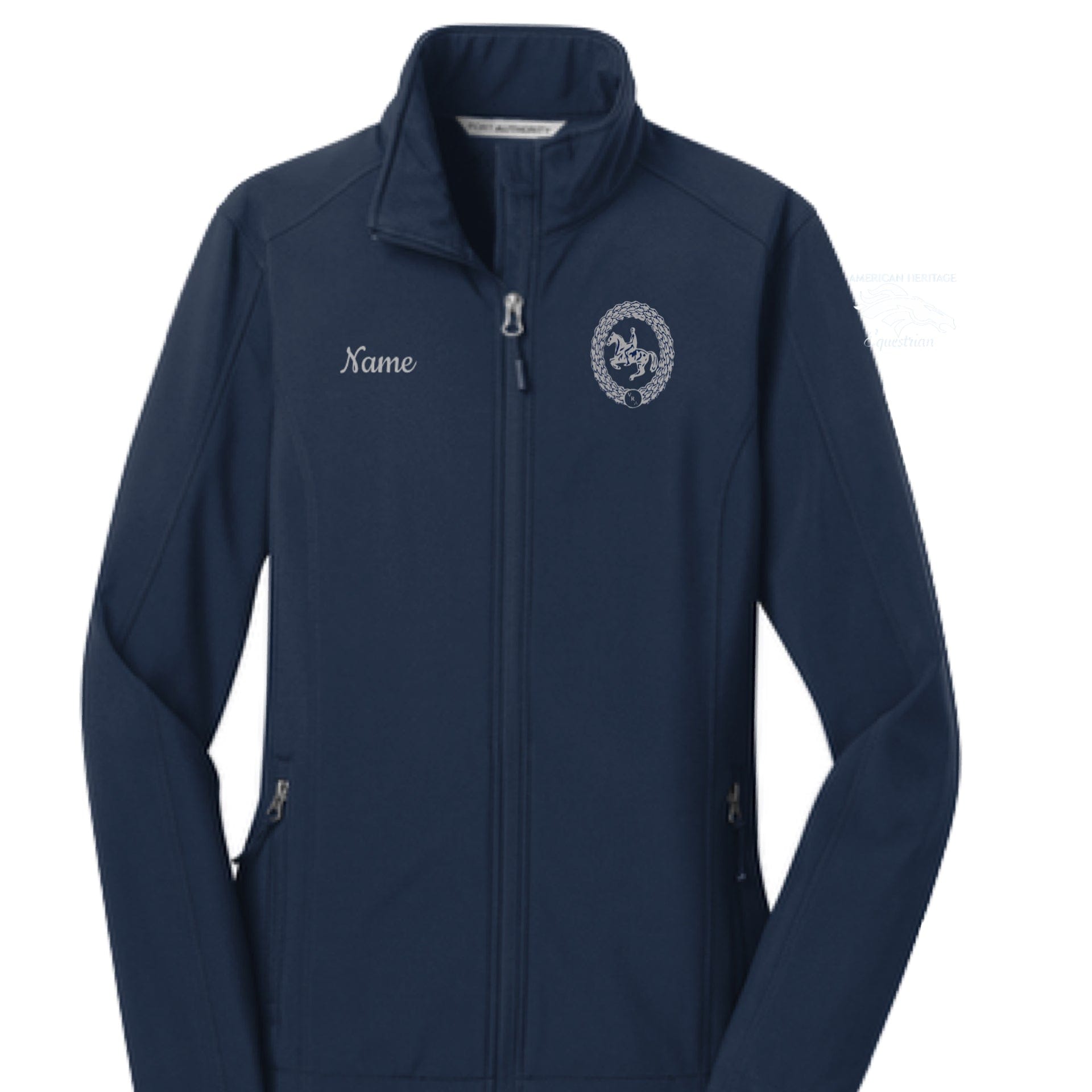 Equestrian Team Apparel Navy / XS / Youth Vogt Riding Academy- Shell Jacket equestrian team apparel online tack store mobile tack store custom farm apparel custom show stable clothing equestrian lifestyle horse show clothing riding clothes Vogt Riding Academy- Shell Jacket horses equestrian tack store