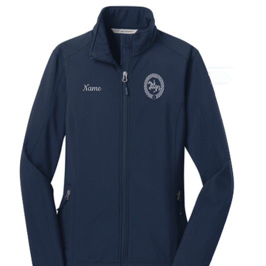 Equestrian Team Apparel Navy / XS / Youth Vogt Riding Academy- Shell Jacket equestrian team apparel online tack store mobile tack store custom farm apparel custom show stable clothing equestrian lifestyle horse show clothing riding clothes Vogt Riding Academy- Shell Jacket horses equestrian tack store