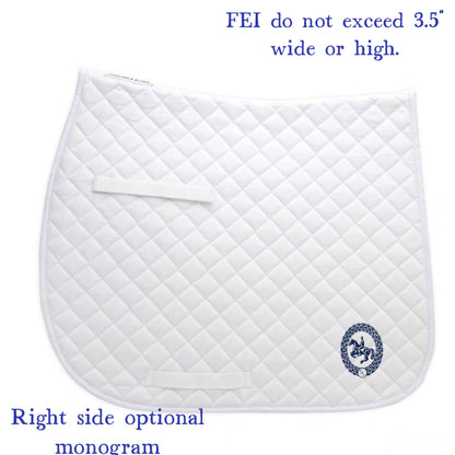 Equestrian Team Apparel White Vogt Riding Academy- Dressage Pads equestrian team apparel online tack store mobile tack store custom farm apparel custom show stable clothing equestrian lifestyle horse show clothing riding clothes Vogt Riding Academy- Dressage Pads horses equestrian tack store
