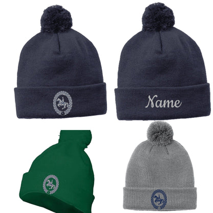 Equestrian Team Apparel Vogt Riding Academy- Pom Pom Beanies equestrian team apparel online tack store mobile tack store custom farm apparel custom show stable clothing equestrian lifestyle horse show clothing riding clothes Vogt Riding Academy- Pom Pom Beanies horses equestrian tack store