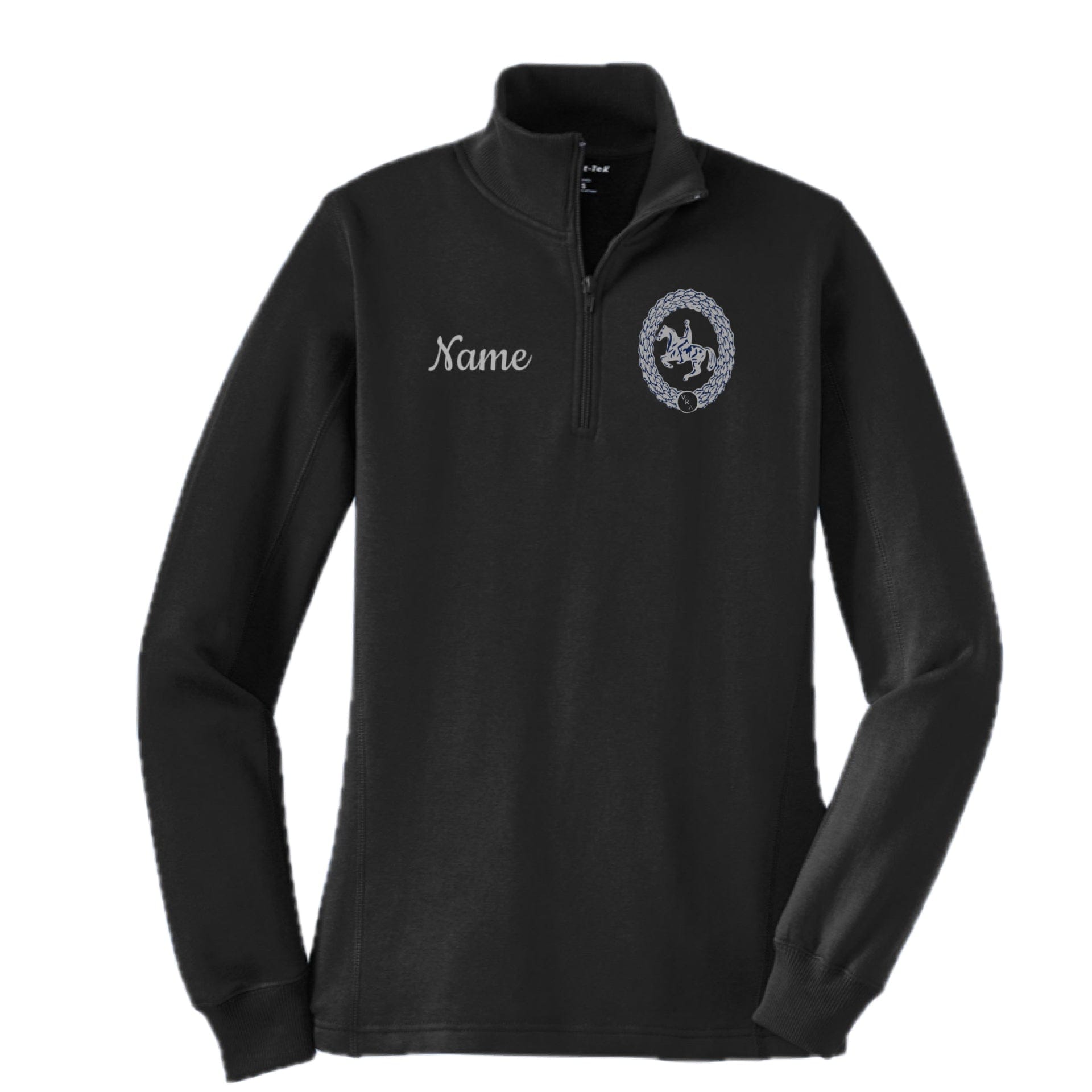 Equestrian Team Apparel Black / XS / Youth Vogt Riding Academy- 1/4 Zip Pullover equestrian team apparel online tack store mobile tack store custom farm apparel custom show stable clothing equestrian lifestyle horse show clothing riding clothes Vogt Riding Academy- 1/4 Zip Pullover horses equestrian tack store