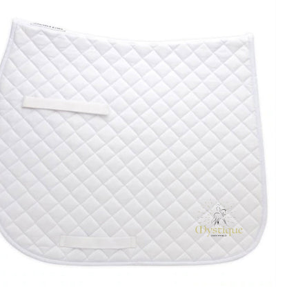 Equestrian Team Apparel White Mystique Dressage- Saddle Pads equestrian team apparel online tack store mobile tack store custom farm apparel custom show stable clothing equestrian lifestyle horse show clothing riding clothes Mystique Dressage- Saddle Pads horses equestrian tack store