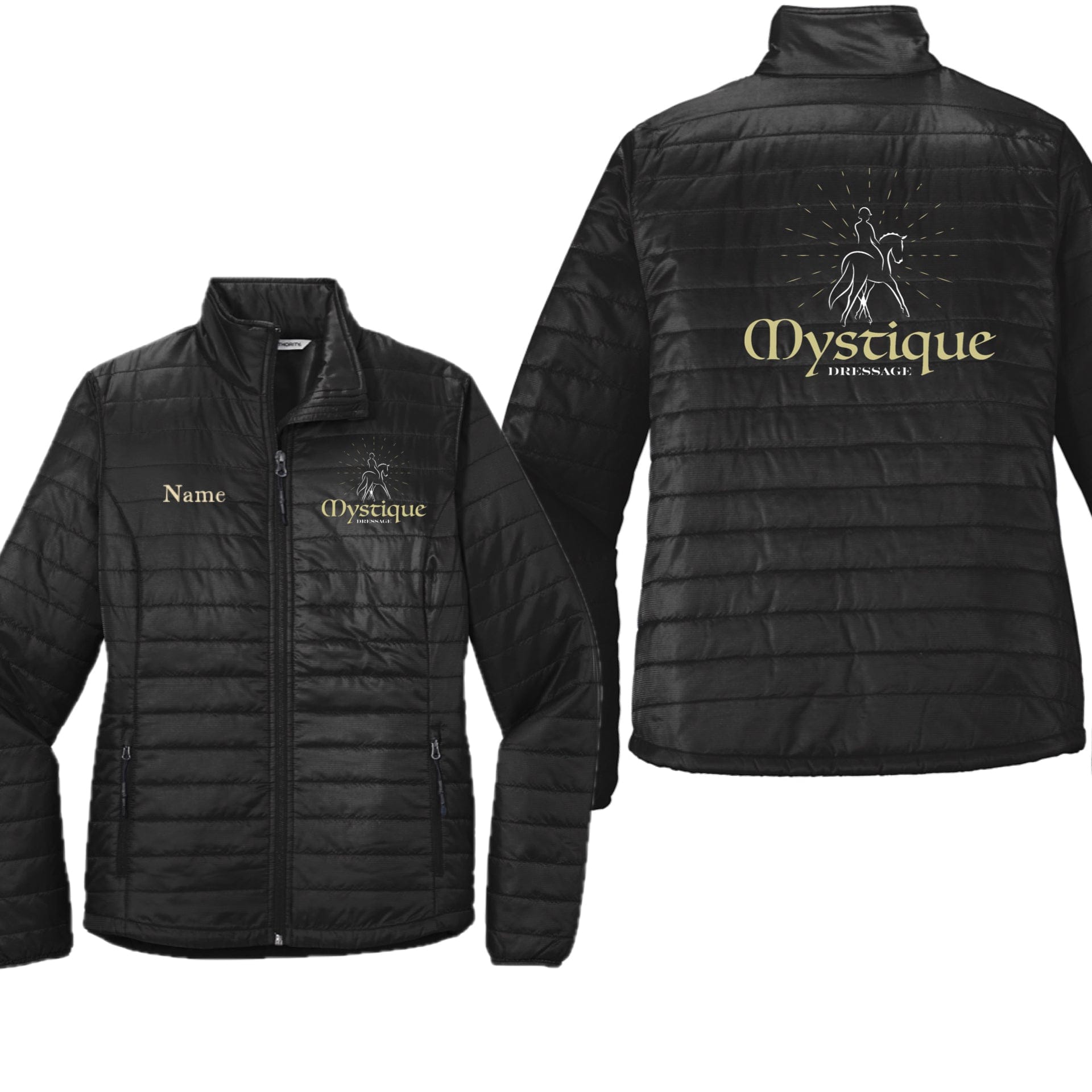 Equestrian Team Apparel Mystique Dressage- Puffy Jacket equestrian team apparel online tack store mobile tack store custom farm apparel custom show stable clothing equestrian lifestyle horse show clothing riding clothes Mystique Dressage- Puffy Jacket horses equestrian tack store