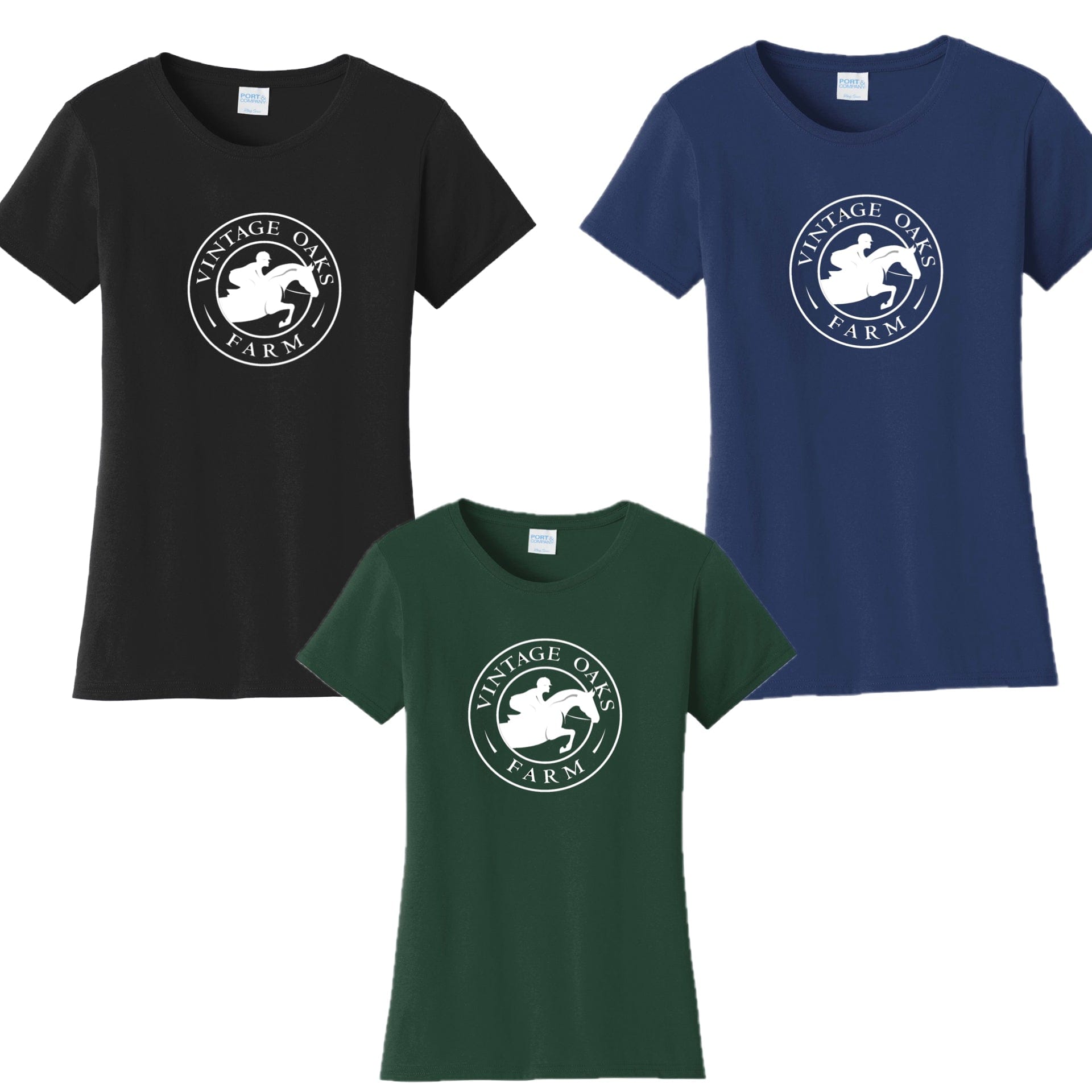 Equestrian Team Apparel Vintage Oaks Farm- Tee Shirts equestrian team apparel online tack store mobile tack store custom farm apparel custom show stable clothing equestrian lifestyle horse show clothing riding clothes Vintage Oaks Farm- Tee Shirts horses equestrian tack store