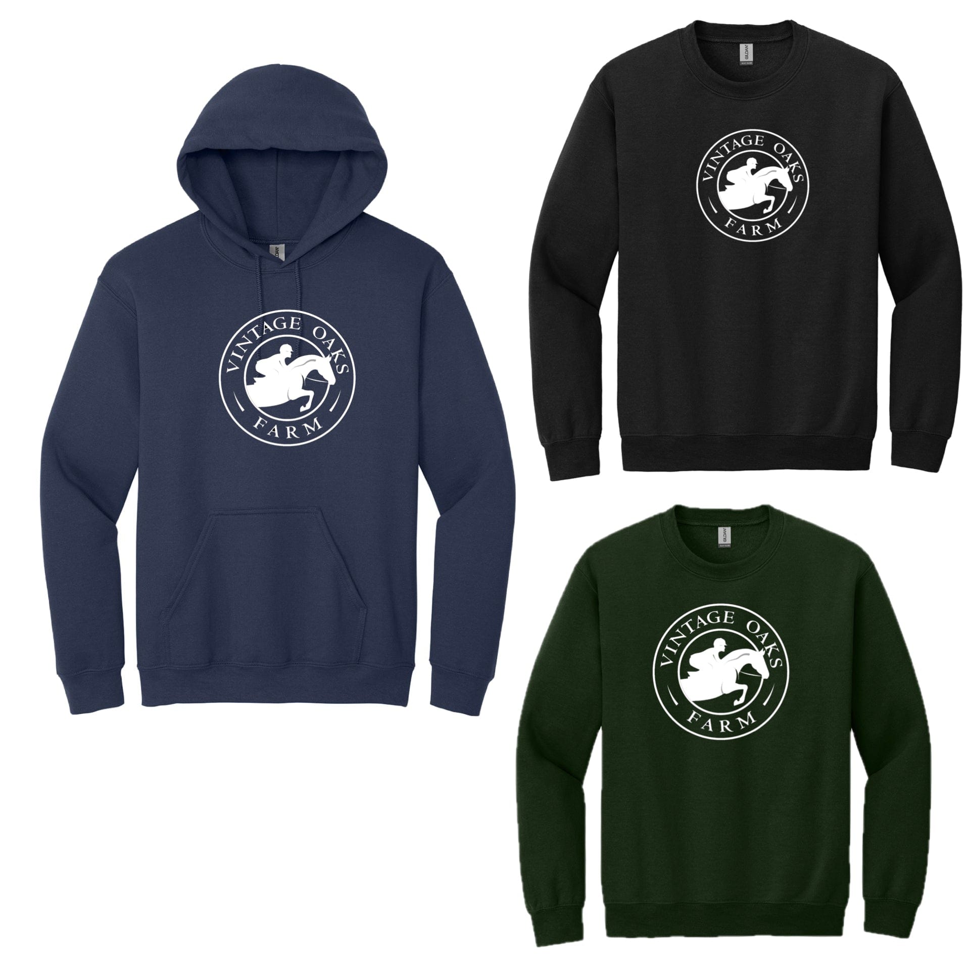 Equestrian Team Apparel Vintage Oaks Farm- Sweatshirts equestrian team apparel online tack store mobile tack store custom farm apparel custom show stable clothing equestrian lifestyle horse show clothing riding clothes Vintage Oaks Farm- Sweatshirts horses equestrian tack store