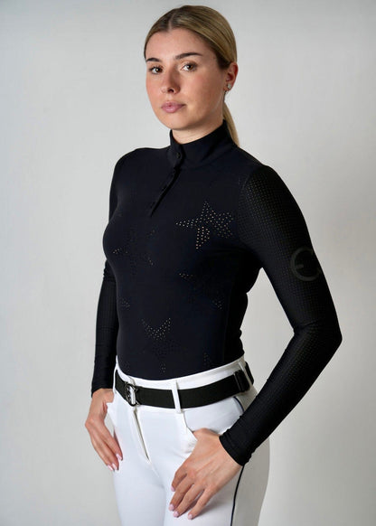 EquestrianClub Training Shirt XS / Black Blaq EquestrianClub- Star Show Top equestrian team apparel online tack store mobile tack store custom farm apparel custom show stable clothing equestrian lifestyle horse show clothing riding clothes EquestrianClub- Star Show Top horses equestrian tack store