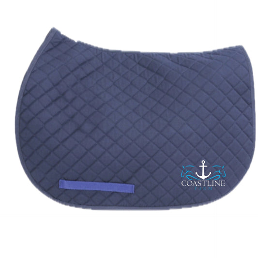 Equestrian Team Apparel Navy / Horse Coastline Farm- Saddle Pads equestrian team apparel online tack store mobile tack store custom farm apparel custom show stable clothing equestrian lifestyle horse show clothing riding clothes Coastline Farm- Saddle Pads horses equestrian tack store