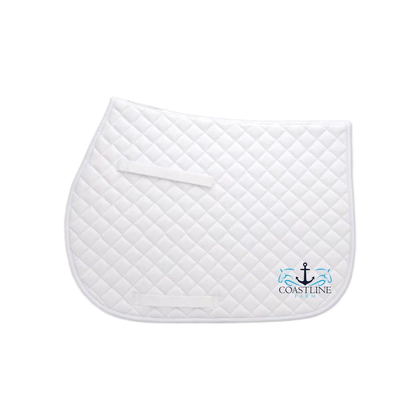 Equestrian Team Apparel White / Horse Coastline Farm- Saddle Pads equestrian team apparel online tack store mobile tack store custom farm apparel custom show stable clothing equestrian lifestyle horse show clothing riding clothes Coastline Farm- Saddle Pads horses equestrian tack store