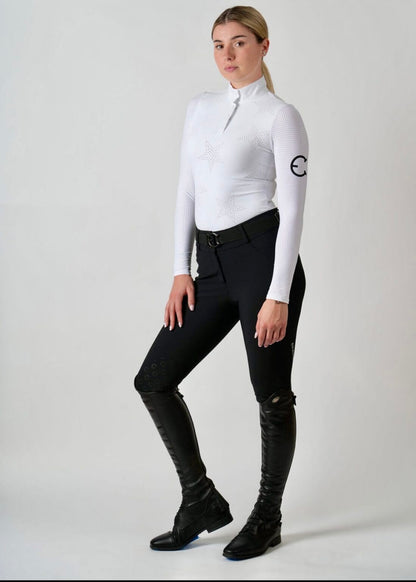EquestrianClub Training Shirt XS / White EquestrianClub- Star Show Top equestrian team apparel online tack store mobile tack store custom farm apparel custom show stable clothing equestrian lifestyle horse show clothing riding clothes EquestrianClub- Star Show Top horses equestrian tack store