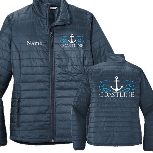 Equestrian Team Apparel Coastline Farm- Puffy Jackets equestrian team apparel online tack store mobile tack store custom farm apparel custom show stable clothing equestrian lifestyle horse show clothing riding clothes Coastline Farm- Puffy Jackets horses equestrian tack store