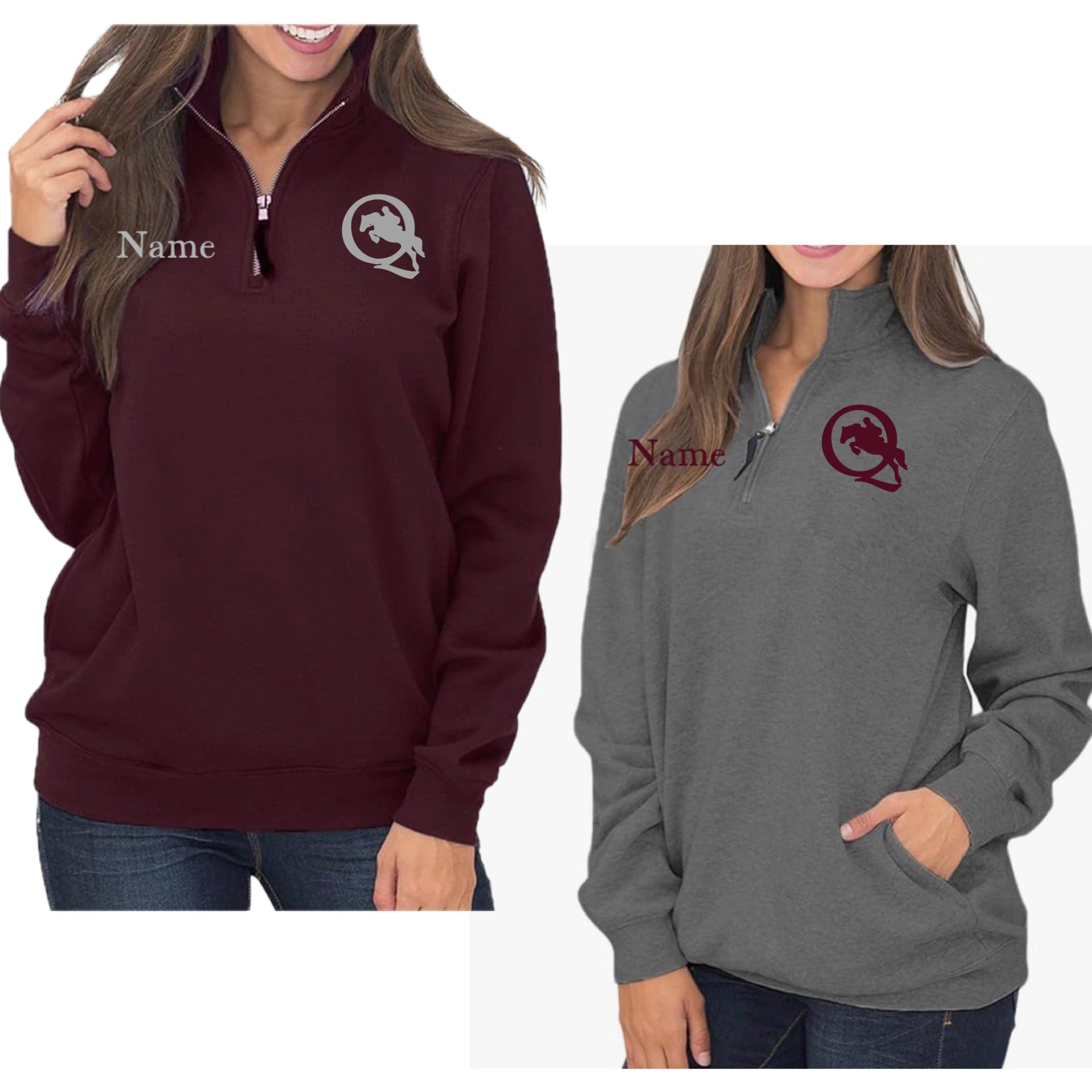 Equestrian Team Apparel Quentin Pony Club- 1/4 Zip Pullover equestrian team apparel online tack store mobile tack store custom farm apparel custom show stable clothing equestrian lifestyle horse show clothing riding clothes Quentin Pony Club- 1/4 Zip Pullover horses equestrian tack store