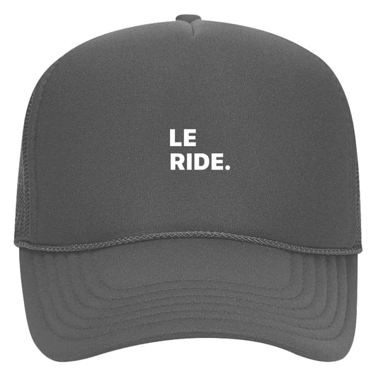 Equestrian Team Apparel Hats Le Ride. Trucker Foam Cap Minis Charcoal equestrian team apparel online tack store mobile tack store custom farm apparel custom show stable clothing equestrian lifestyle horse show clothing riding clothes horses equestrian tack store