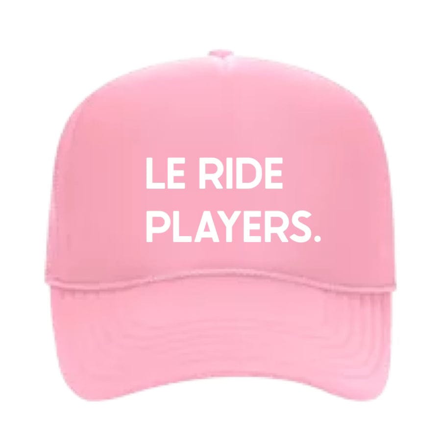 Equestrian Team Apparel Hats Le Ride. Trucker Foam Cap Le Ride Players Pink equestrian team apparel online tack store mobile tack store custom farm apparel custom show stable clothing equestrian lifestyle horse show clothing riding clothes horses equestrian tack store