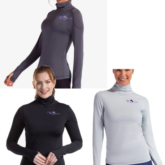 Equestrian Team Apparel Willow Springs Turtleneck Sun Shirt equestrian team apparel online tack store mobile tack store custom farm apparel custom show stable clothing equestrian lifestyle horse show clothing riding clothes Willow Springs Turtleneck Sun Shirt horses equestrian tack store