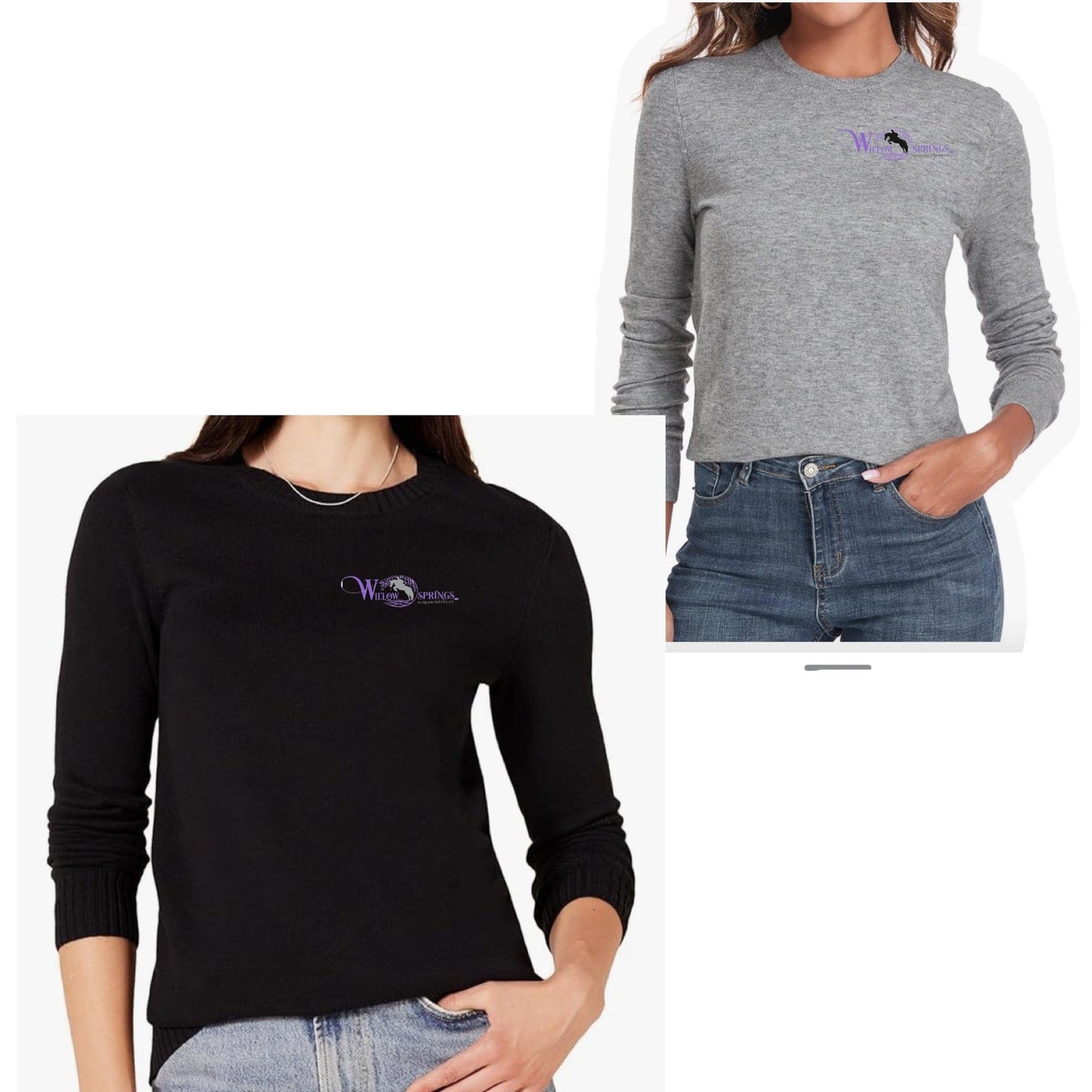 Equestrian Team Apparel Willow Springs Crew neck Sweaters equestrian team apparel online tack store mobile tack store custom farm apparel custom show stable clothing equestrian lifestyle horse show clothing riding clothes Willow Springs Crew neck Sweaters horses equestrian tack store