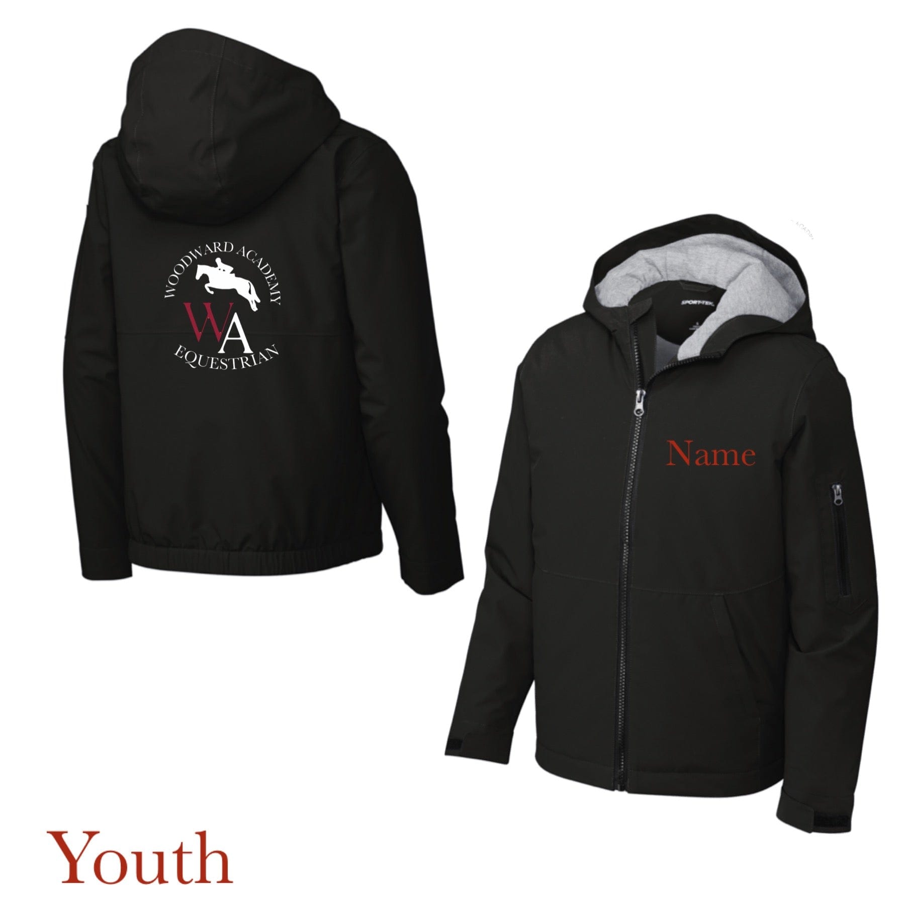 Equestrian Team Apparel Woodward Academy Youth Jacket equestrian team apparel online tack store mobile tack store custom farm apparel custom show stable clothing equestrian lifestyle horse show clothing riding clothes horses equestrian tack store