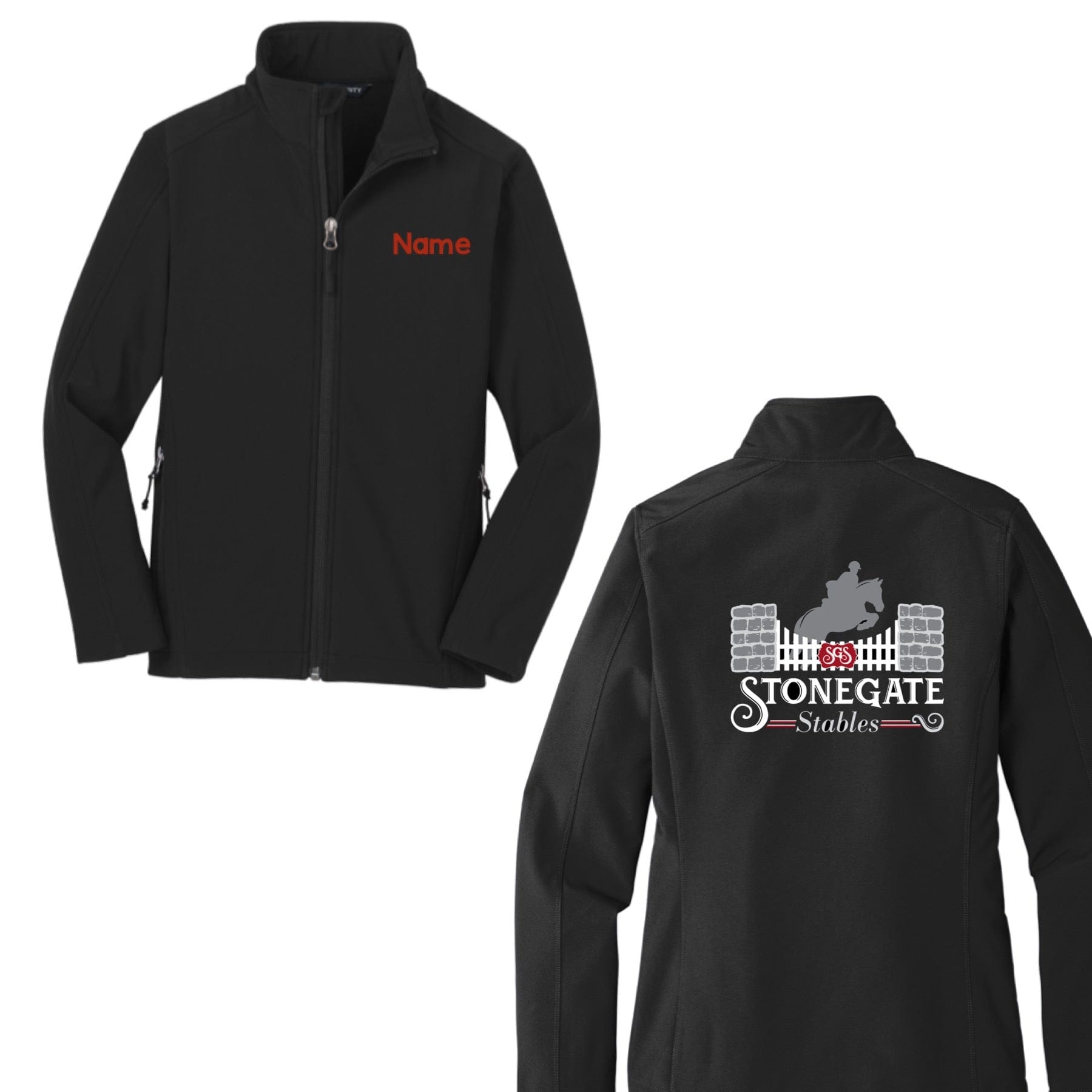 Equestrian Team Apparel Stonegate Stables Shell Jacket and Vest equestrian team apparel online tack store mobile tack store custom farm apparel custom show stable clothing equestrian lifestyle horse show clothing riding clothes horses equestrian tack store