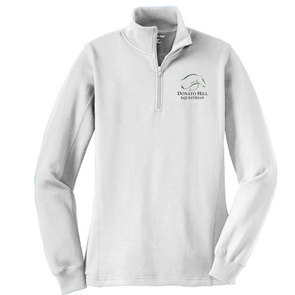 Equestrian Team Apparel XS / Ladies / White Donato Hill Equestrian- 1/4 Zip Pullover equestrian team apparel online tack store mobile tack store custom farm apparel custom show stable clothing equestrian lifestyle horse show clothing riding clothes Donato Hill Equestrian- 1/4 Zip Pullover horses equestrian tack store