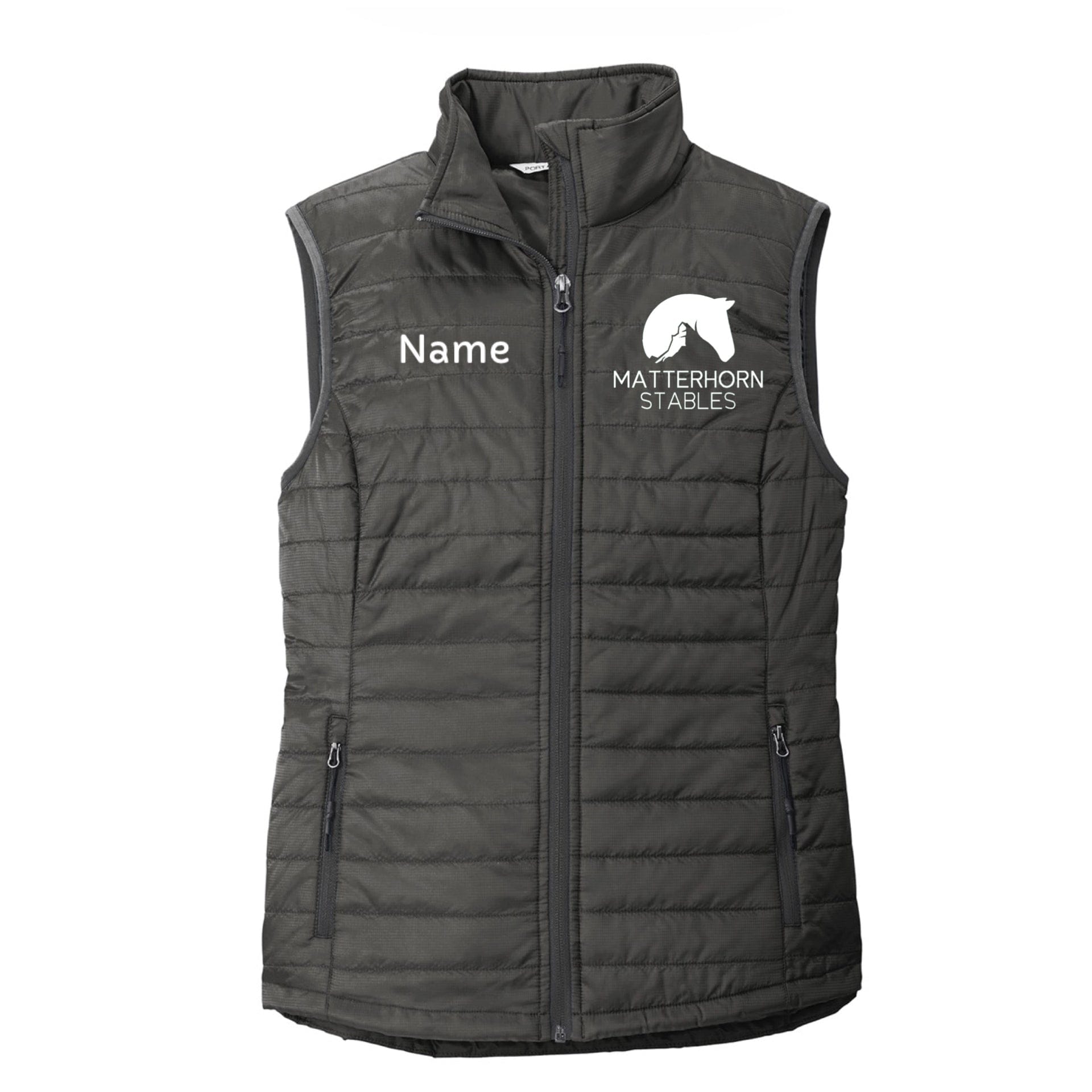 Equestrian Team Apparel XS / Ladies Matterhorn Stables- Puffy Vest equestrian team apparel online tack store mobile tack store custom farm apparel custom show stable clothing equestrian lifestyle horse show clothing riding clothes Matterhorn Stables- Puffy Vest horses equestrian tack store